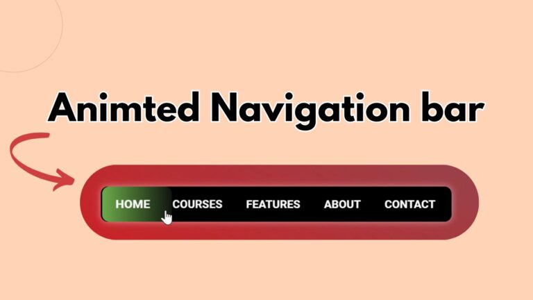 Animated navigation bar