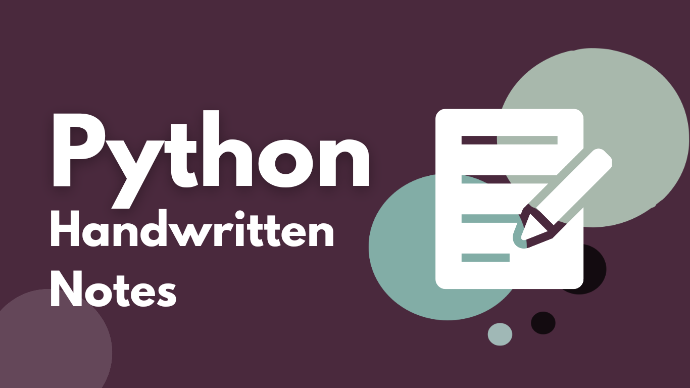 Python Handwritten Notes