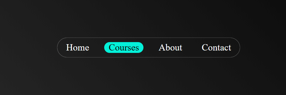 animated nav bar - Web development projects
