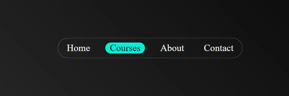 animated nav bar - Web development projects 