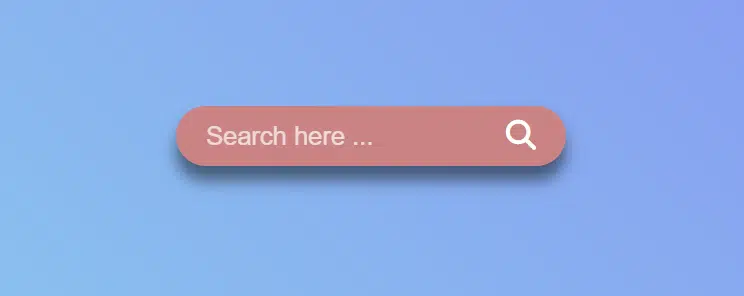 search bar - Web development project ideas