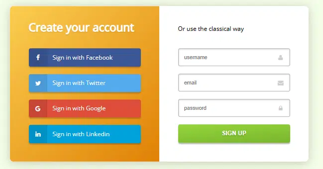 Simple login form