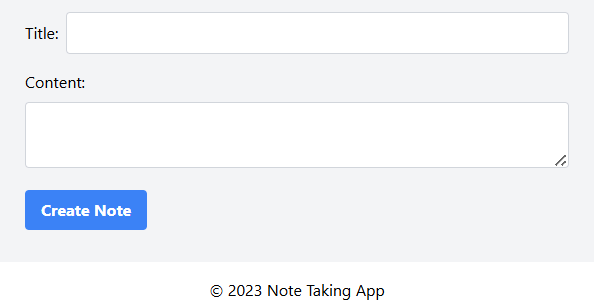 Note taking app