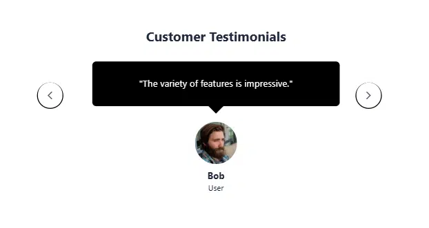 Testimonial slider