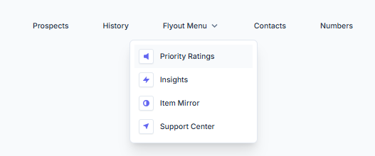 Dynamic Dropdown Menu