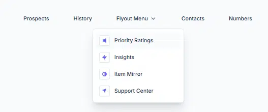 Dynamic Dropdown Menu 