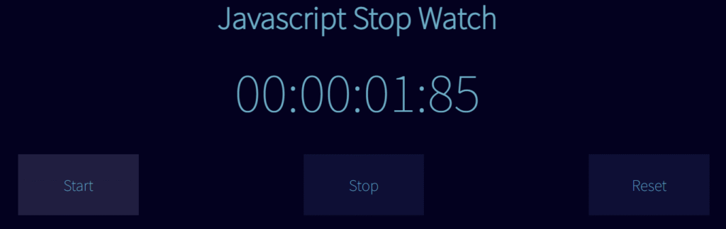Digital Stopwatch