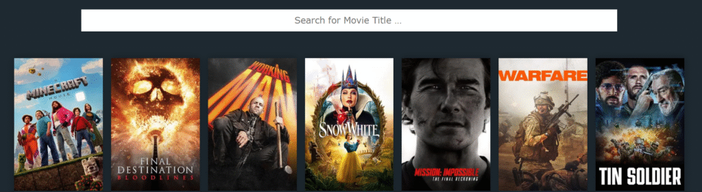 movie search app using react