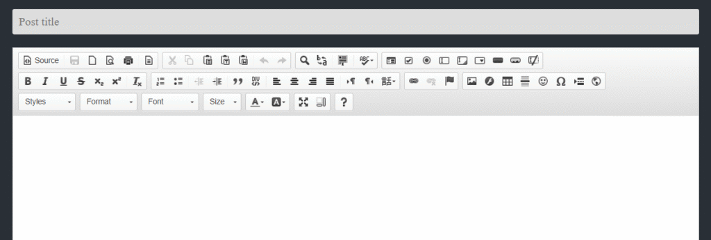 Blog Post Editor
