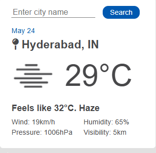 Weather App with Charts