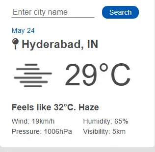 Weather App with Charts