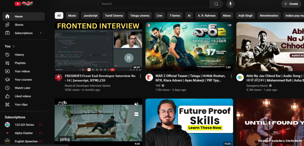 YouTube Clone (Frontend)