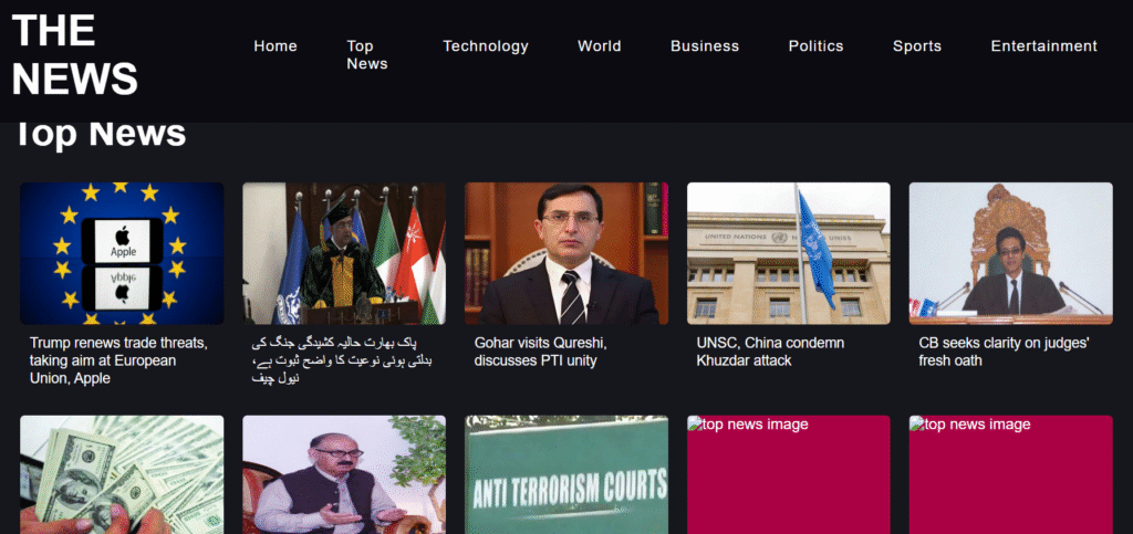 News Aggregator using news api