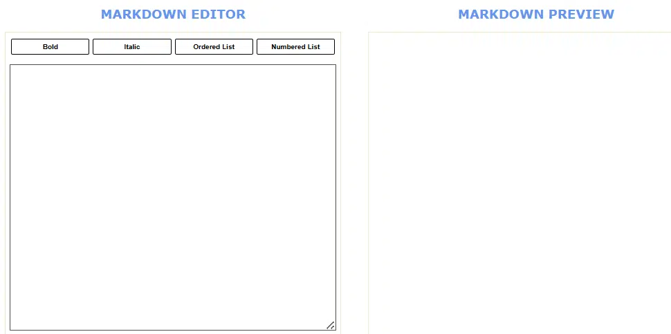 Markdown Previewer using react 