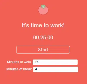 Pomodoro Timer using react