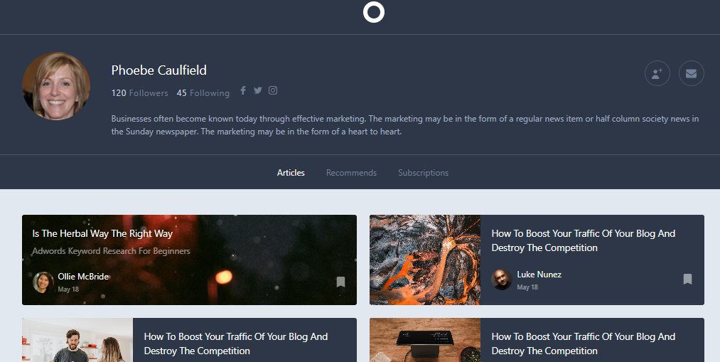 Blog Website with Routes