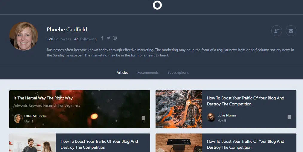 Blog Website with Routes