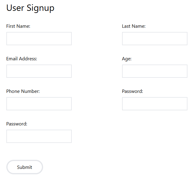 Form Validation App React, Formik, Yup