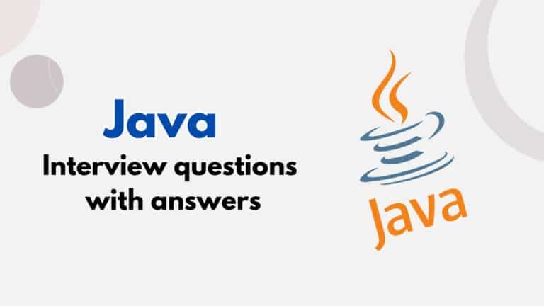 java interview questions